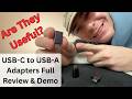 USB-C to USB-A Adapters Full Review (Link in Description)