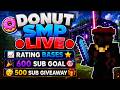 🔴DONUT SMP LIVE🔴 | 📈RATING BASES📈 | 🎊600 SUB GOAL🎊 | 🥳500 SUB GIVEAWAY🥳