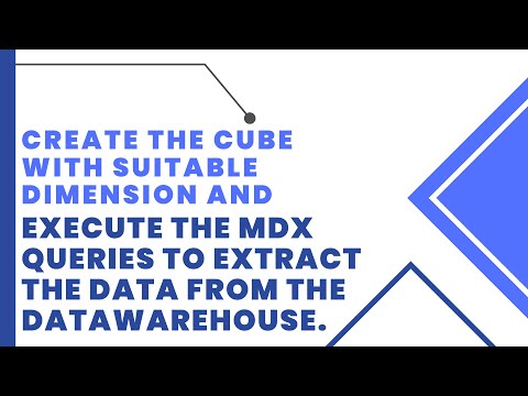 Create the cube with suitable dimension and execute the MDX queries to extract  data from dataware.