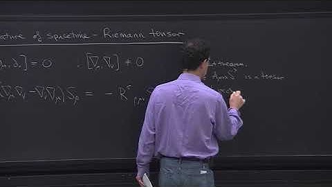 Lecture 8   The Riemann tensor, Einstein equations