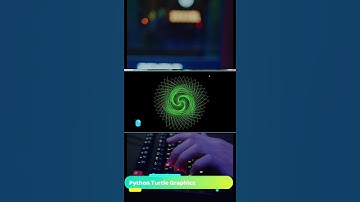 Draw Vibrate Spiral With Python Turtle Graphics | #Shorts | #YouTubeShorts |#Trending