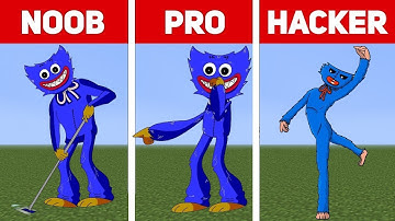 Pixel Art (NOOB vs PRO vs HACKER) Huggy Wuggy | Poppy Playtime chapter 2 in Minecraft