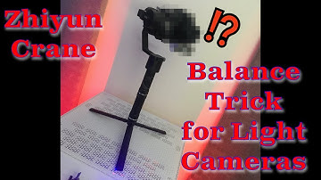Balance FIX on Zhiyun Crane with Light Cameras - Panasonic G7