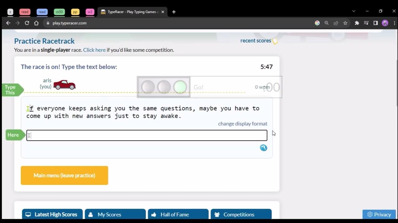 play.typeracer.com - TypeRacer - Play Typing Games  - Play Type Racer