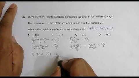 2020 CAIE AS & A level May June Physics Paper 11 Q. No. 37 (9702/11/M/J/20) by Sajit C Shakya