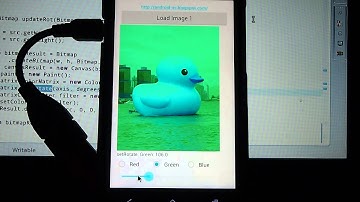 Set the rotation on a color axis of Bitmap with ColorMatrix