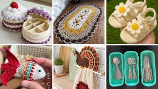 Most Beautiful attractive crochet handmade items and design | Home decor ideas part