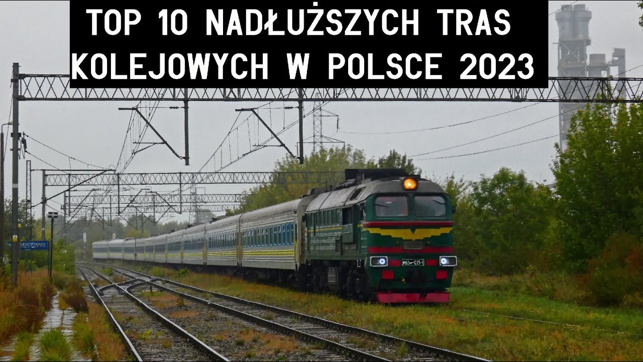 10 najdłuższych tras pociągów jadących przez Polskę - 2023