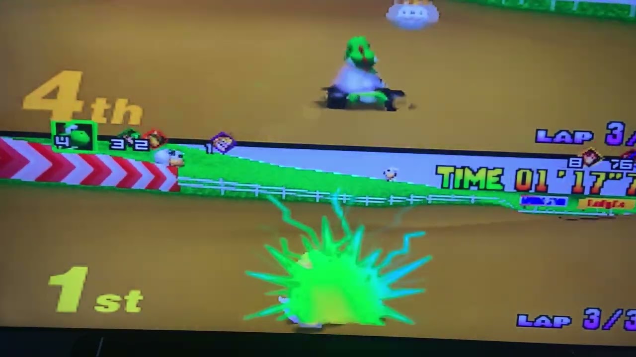 Me playing Mario kart with a very special guest ￼