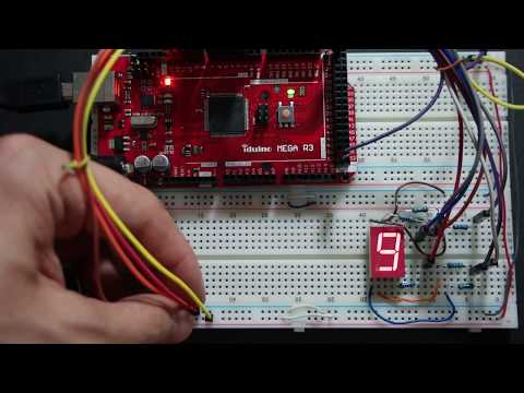 Binary to Hex 7 - Segment Arduino Video