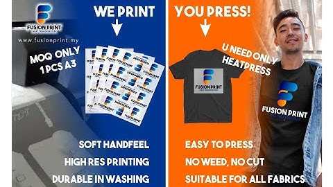 FusionPrint Custom DTF Printing. We Print, You Press！