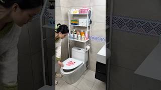 toilet storage rack #floor-standing toilet shelf #home #goodthing