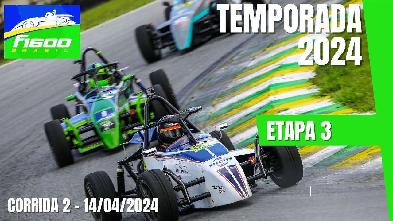 Etapa 3 2024 - F1600 - Corrida 2 - Interlagos - AO VIVO