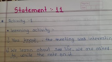 English day 11 ( statement 11) , 10th class setu abhyaskram ( Bridge course)