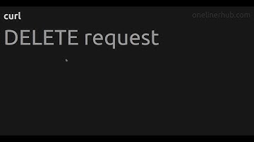 DELETE request #curl