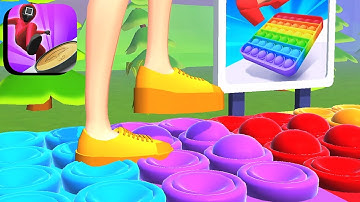 ASMR Tippy Toe ​Gameplay 🌈👠👟 All Levels Part 25
