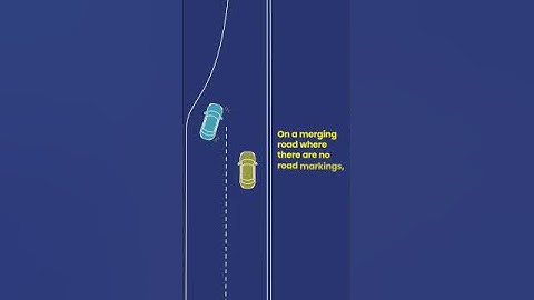 Who gives way when merging?