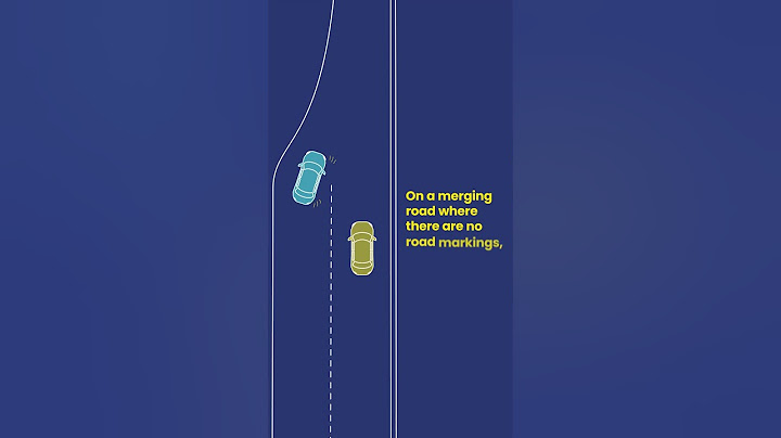 Who gives way when merging?