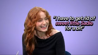 sadie sink being the opposite of an evil villain for 8 mins straight