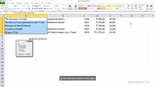 EXCEL | 29  Inserting and deleting Rows, Columns and Cells