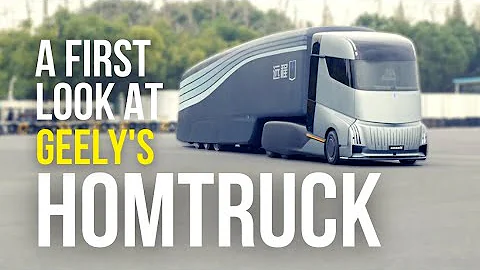 We Got the FIRST LOOK at Geely's Pure Electric Autonomous Homtruck - the Future of Logistics? - DayDayNews