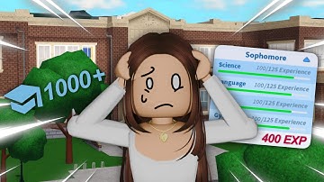 How to LEVEL UP FAST - BLOXBURG SCHOOL!