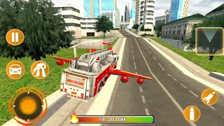 FLYING FIRE FIGHTER TRUCK - ROBOT | gameplay android screenshot 3