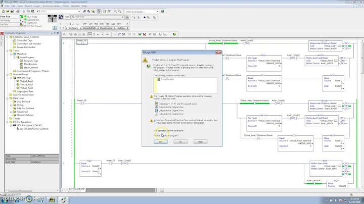 RSLogix 5000 - Servo Controls Part 3