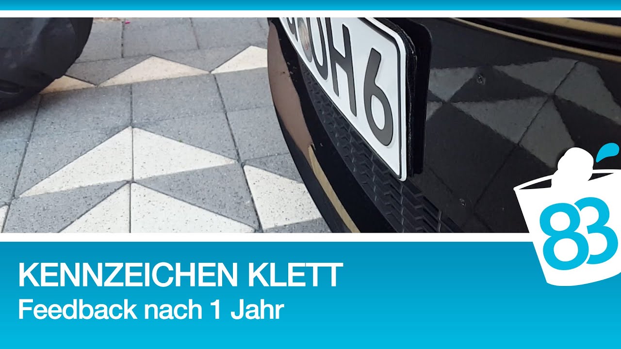 Kennzeichen mit Klett befestigen Feedback nach 1 Jahr - Fastech Klettband  83metoo 