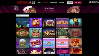 Kingdomace Casino - 100 Welcome Deposit Bonus up to E200 Free spins