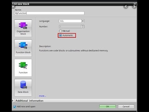 TIA PORTAL FUNCTION VE FUNCTION BLOCK FARKI