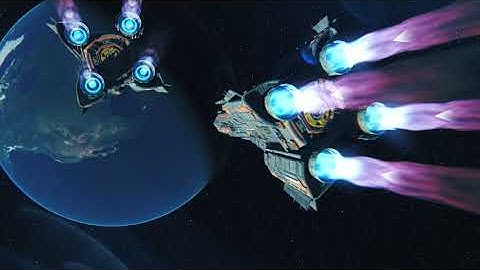 MCRN Fleet Advances on Earth | The Expanse Fan Animation (Blender 3D)