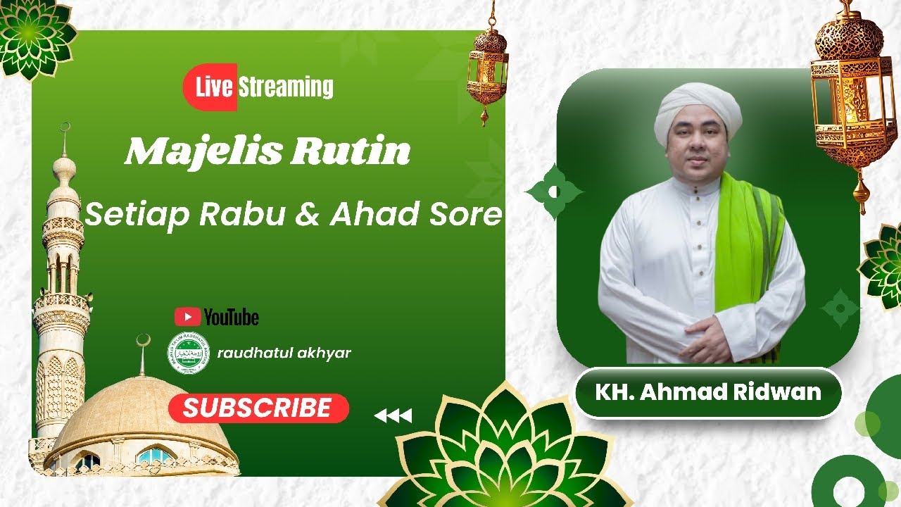 Live | Majelis Ta'lim Kitab Sabilal Muhtadin & Kitab Penawar Bagi Hati bersama KH. Ahmad Riduan.