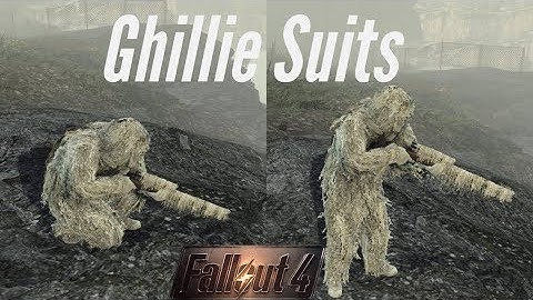 How To Get The Ghillie Suits And Weapon Wraps In Fallout 4 (Sniper Camo suits)