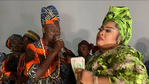 FOLUKE DARAMOLA, MADAM SAJE, OTHERS RAINED MONEY ON ACTOR BIG ABASS OJO ALE MOVIE PREMIERE