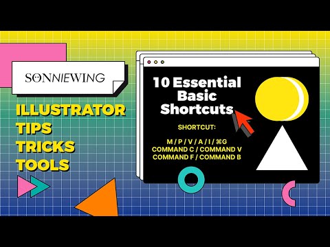 Adobe Illustrator Tutorial | 10 Essential Basic Shortcuts (Beginner Tips & Tricks)