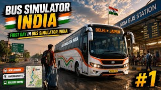 My first day in Bus Simulator India 🇮🇳 gameplay  #1 