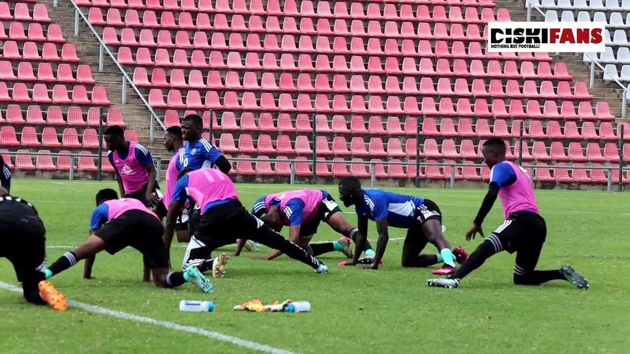 Orlando Pirates training session in preparation for SuperSport United