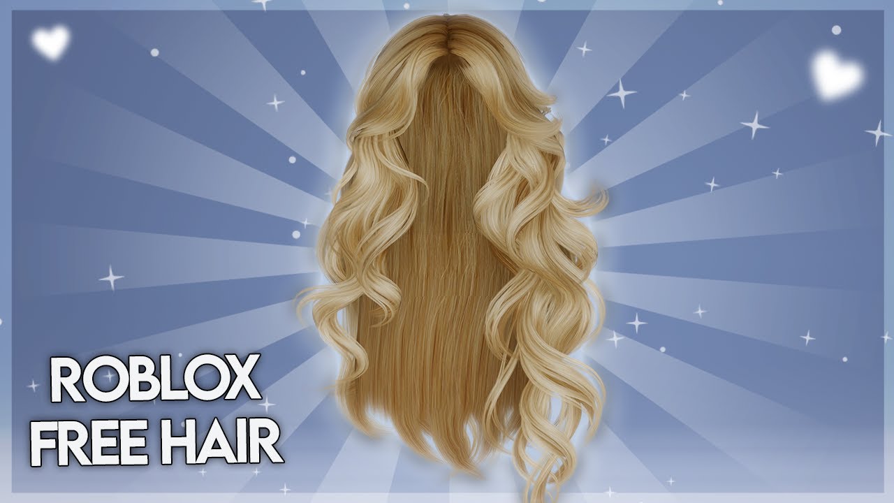 Long Christmas Hair w/ Santa Hat (Blonde) - Roblox