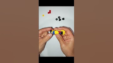 Mini Robot Car Built from Building Blocks🏎️ #buildingblocks #legofun #trendingshorts