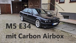 BMW M5 E34 S38B36 mit Carbon Airbox und weiteren Besonderheiten. Drosselklappen synchronisieren
