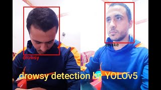 Drowsiness Detection using YOLOv5 شرح عربي