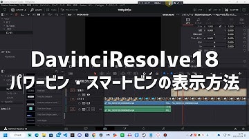 DavinciResolve18.1でパワービン・スマートビンを表示させる方法