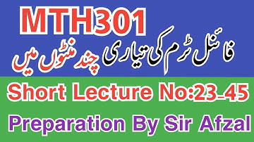 ||Mth301 final term preparation 2022||Mth301 final term preparation|Mth301 current paper 2022||