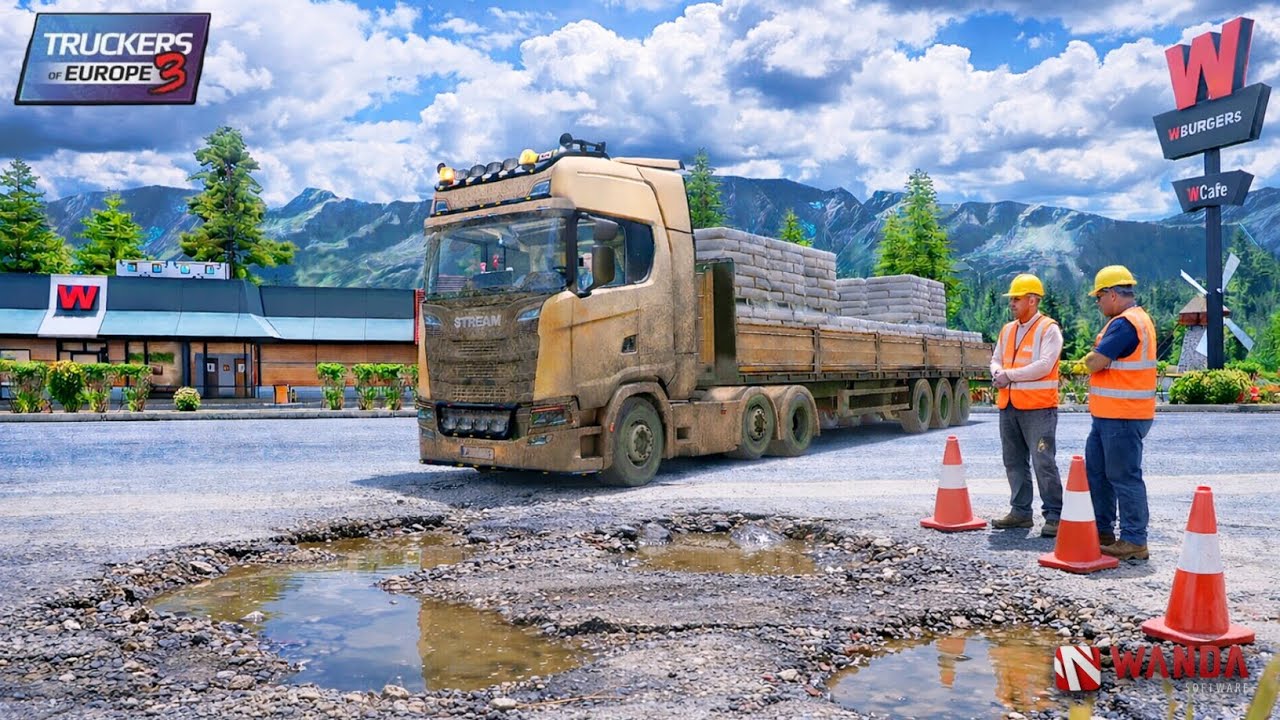 Road maintenance mission | Truckers of Europe 3 | Realistic HD Gameplay