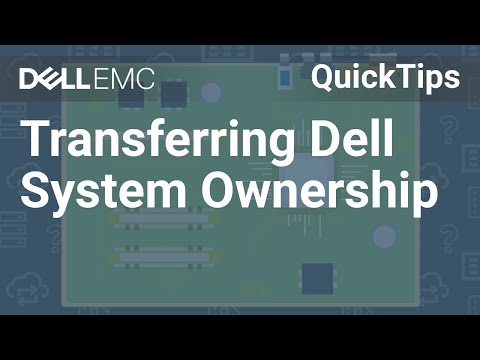 ვიდეო: როგორ გადავიტანო Dell ლეპტოპის საკუთრება?