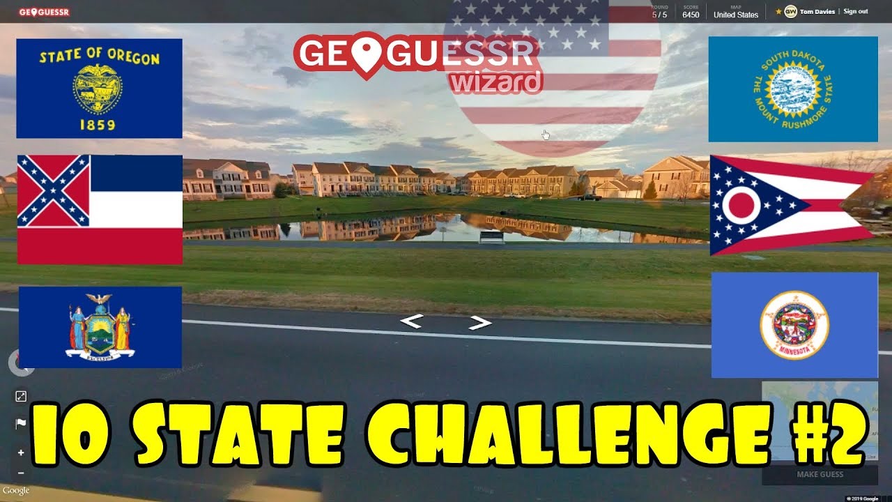 Geoguessr - 10 (US) State Challenge #2 - Making Trump Proud 