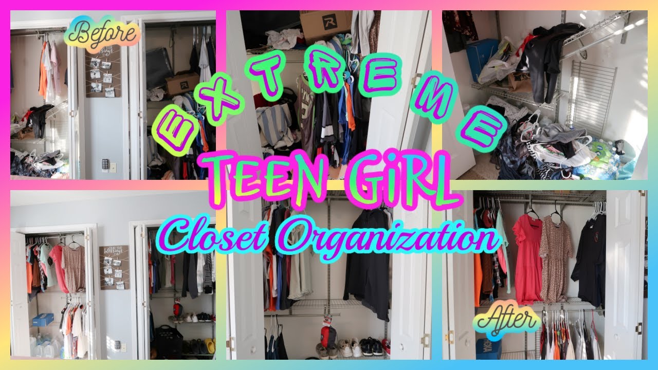 Teen Girl Closet Organization! // Closet Clean Out! YouTube