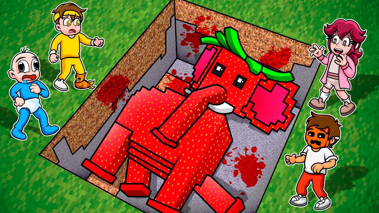 Encontré un BRAINROT ENTERRADO en Minecraft 😱 BEBE NOOB