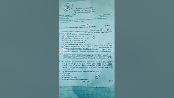 BBS First semester statistics question paper 2079-Farwestern university